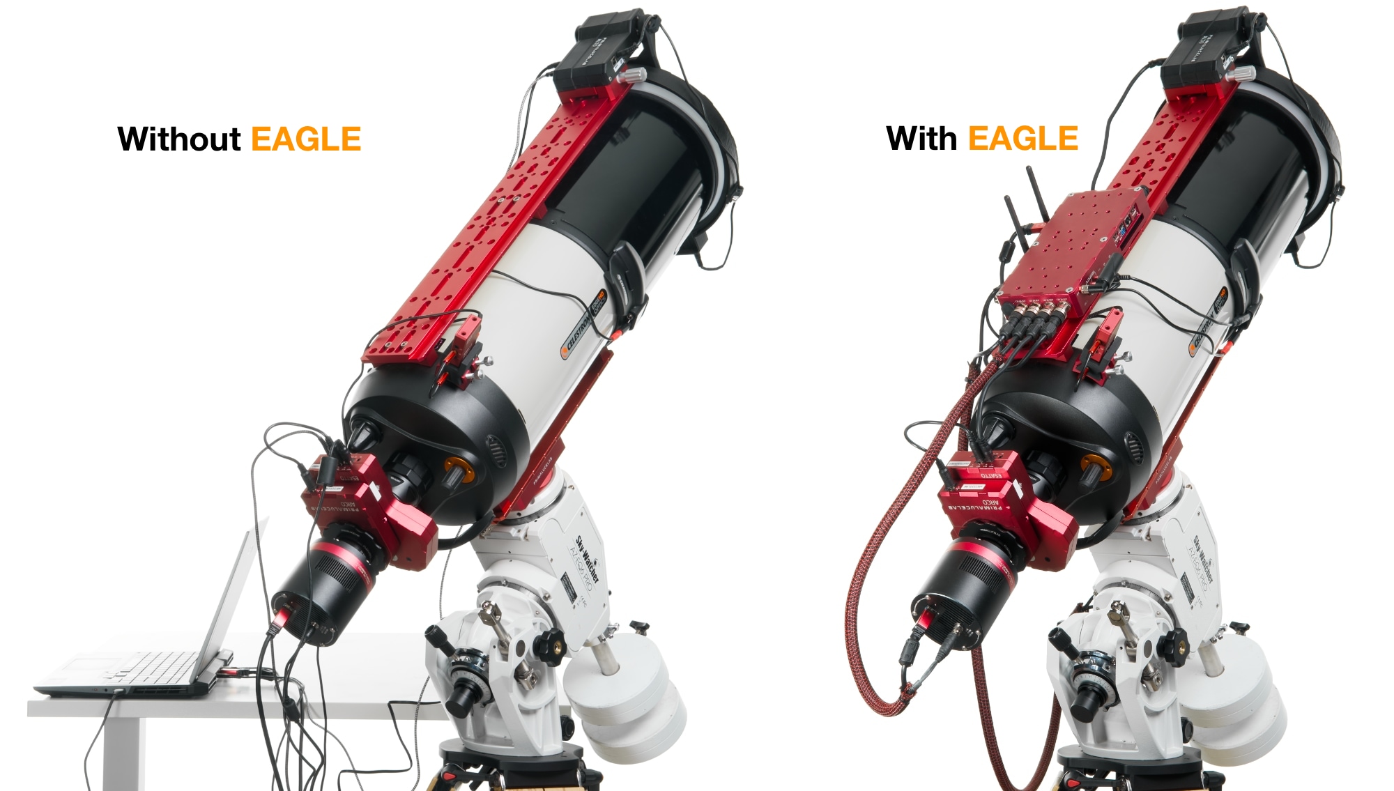 Improve your telescope cable management with EAGLE computer