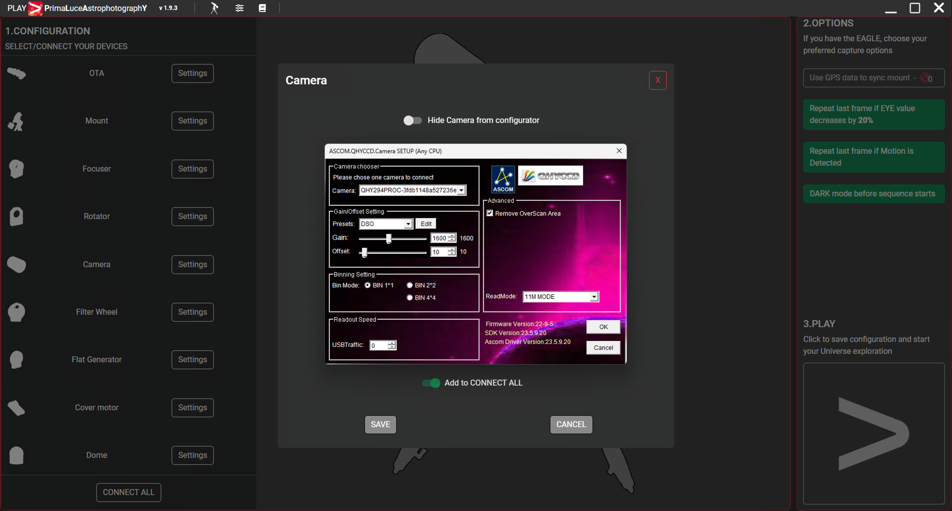 How to remotely control your ASCOM camera with PLAY