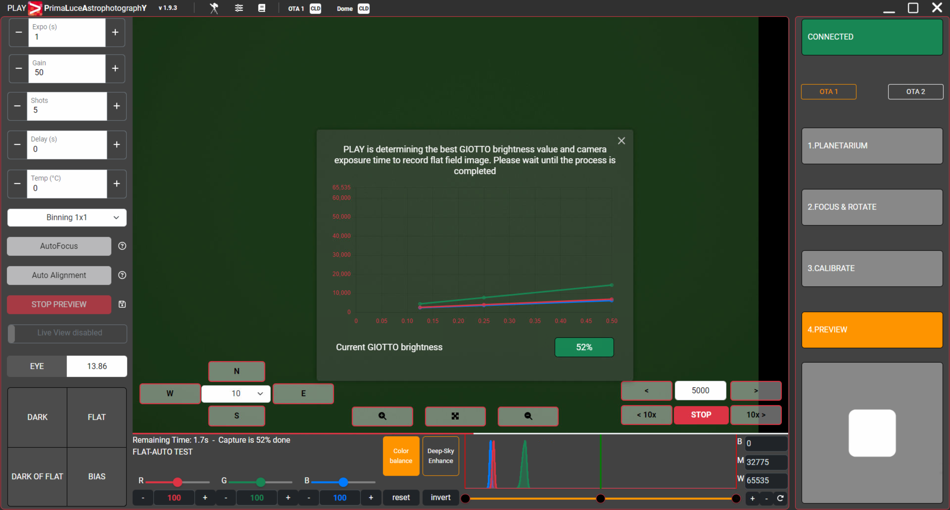 PLAY, come usare il SEQUENCER per avviare la cattura di una sequenza di immagini