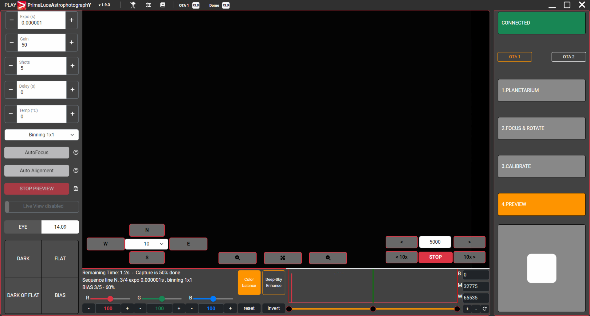 PLAY, come usare il SEQUENCER per avviare la cattura di una sequenza di immagini