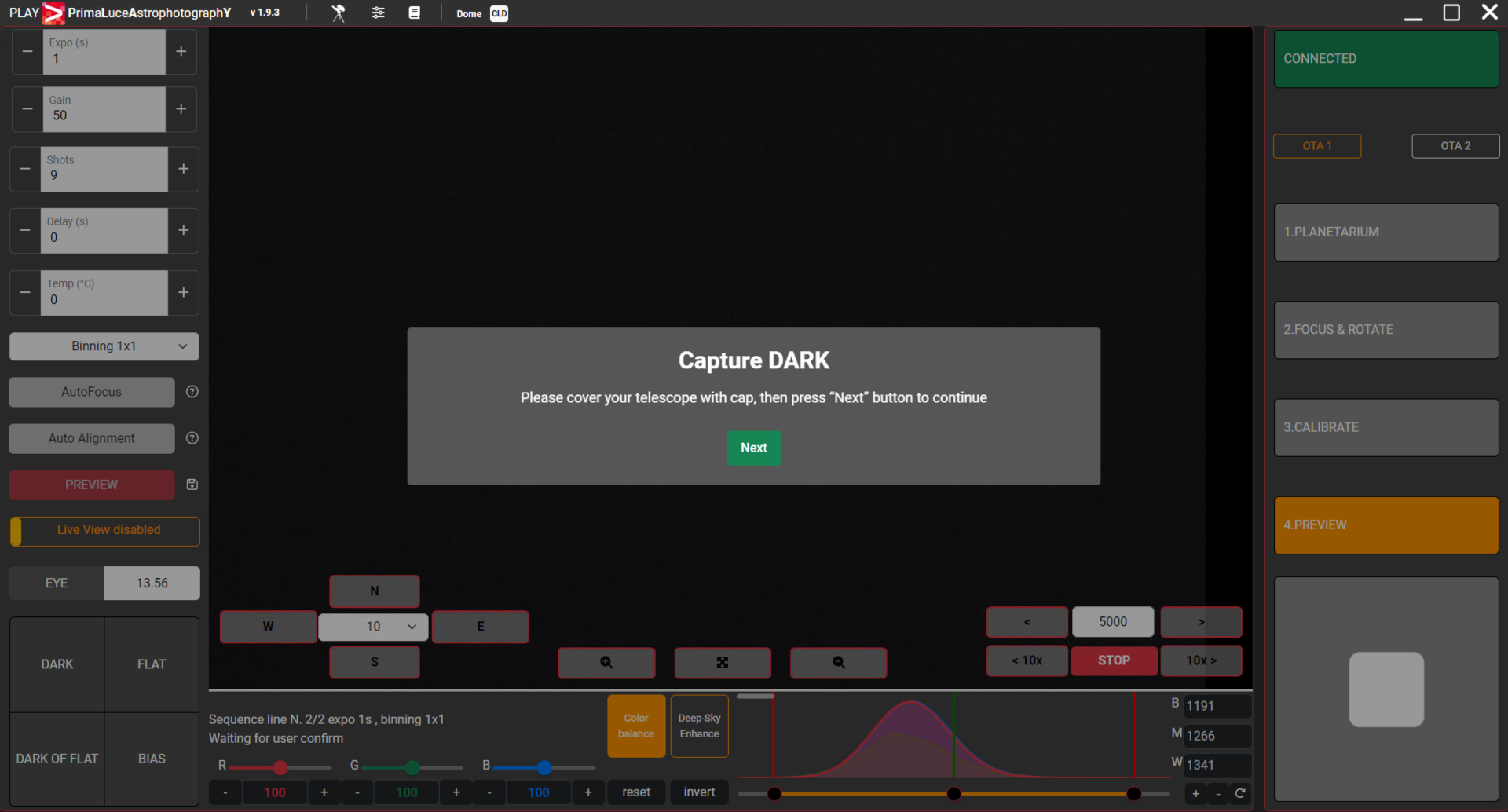 PLAY, how to use SEQUENCER to start an image sequence acquisition