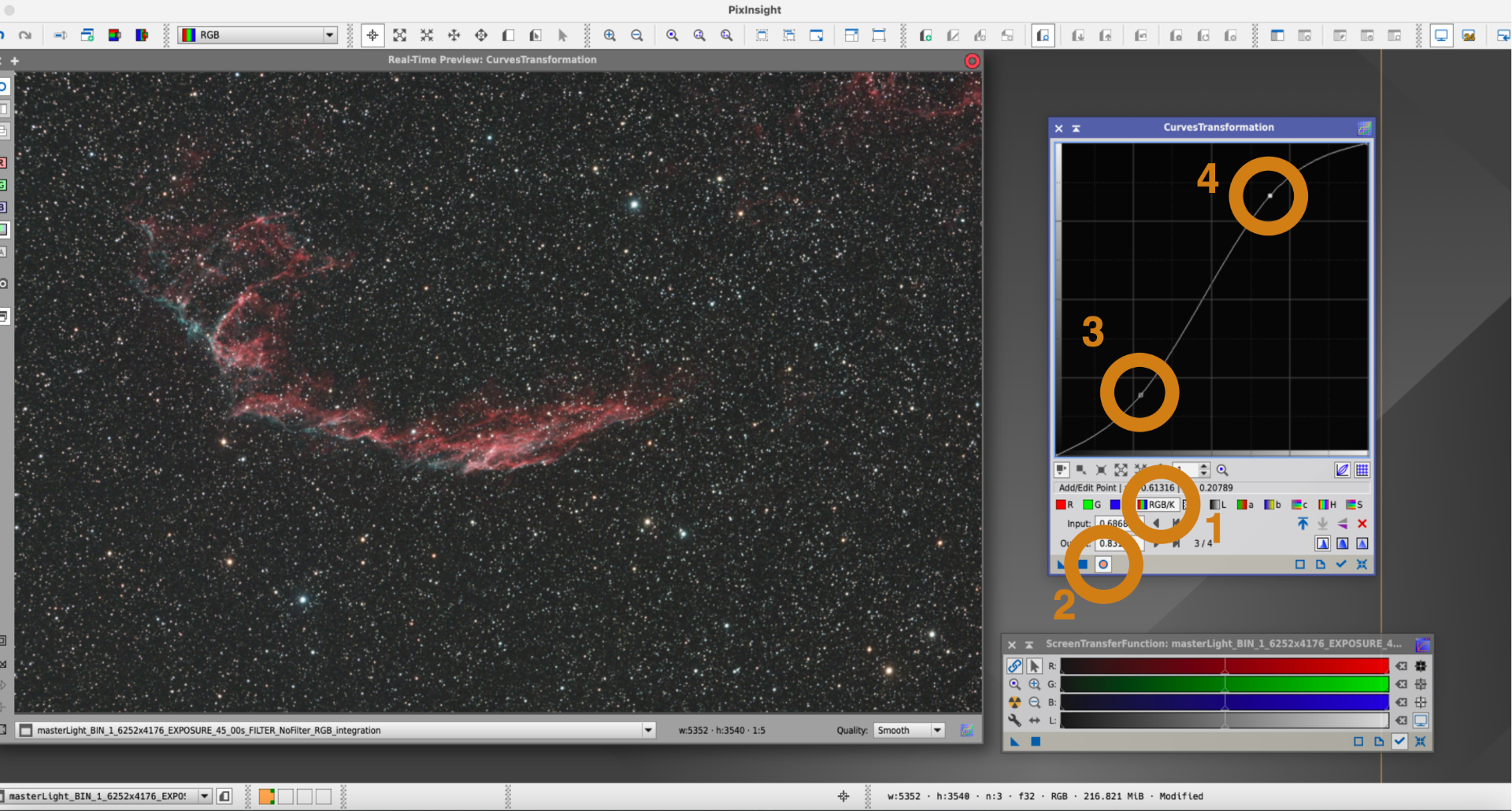 Use PixInsight to process deep-sky images recorded with PLAY