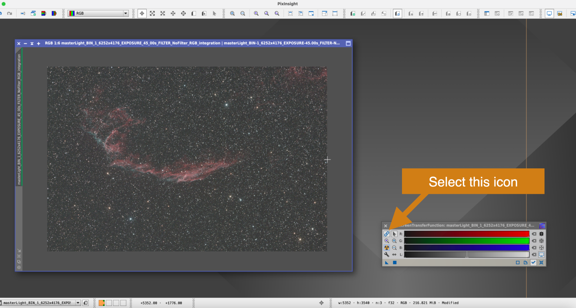 Use PixInsight to process deep-sky images recorded with PLAY