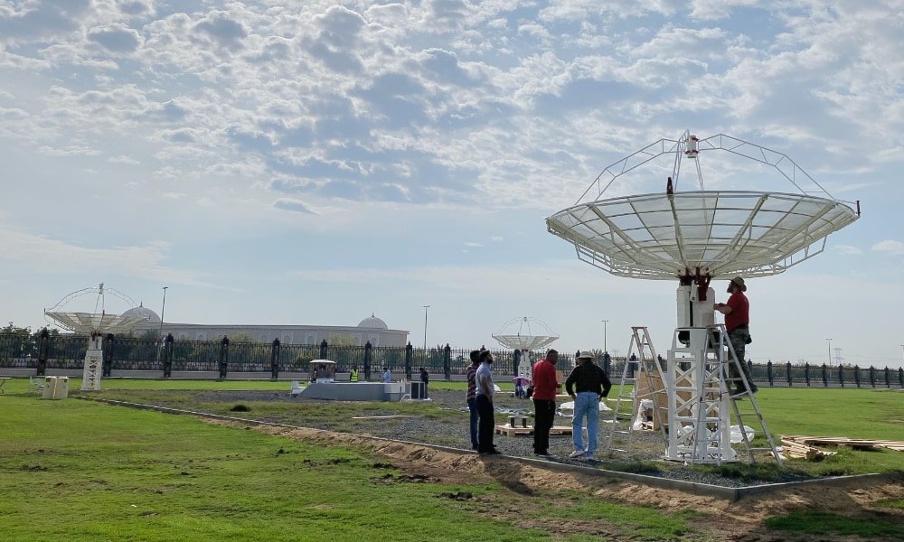 More SPIDER 500A radio telescopes installed in Sharjah Academy for Astronomy, Space Sciences & Technology: 3 SPIDER 500A installed