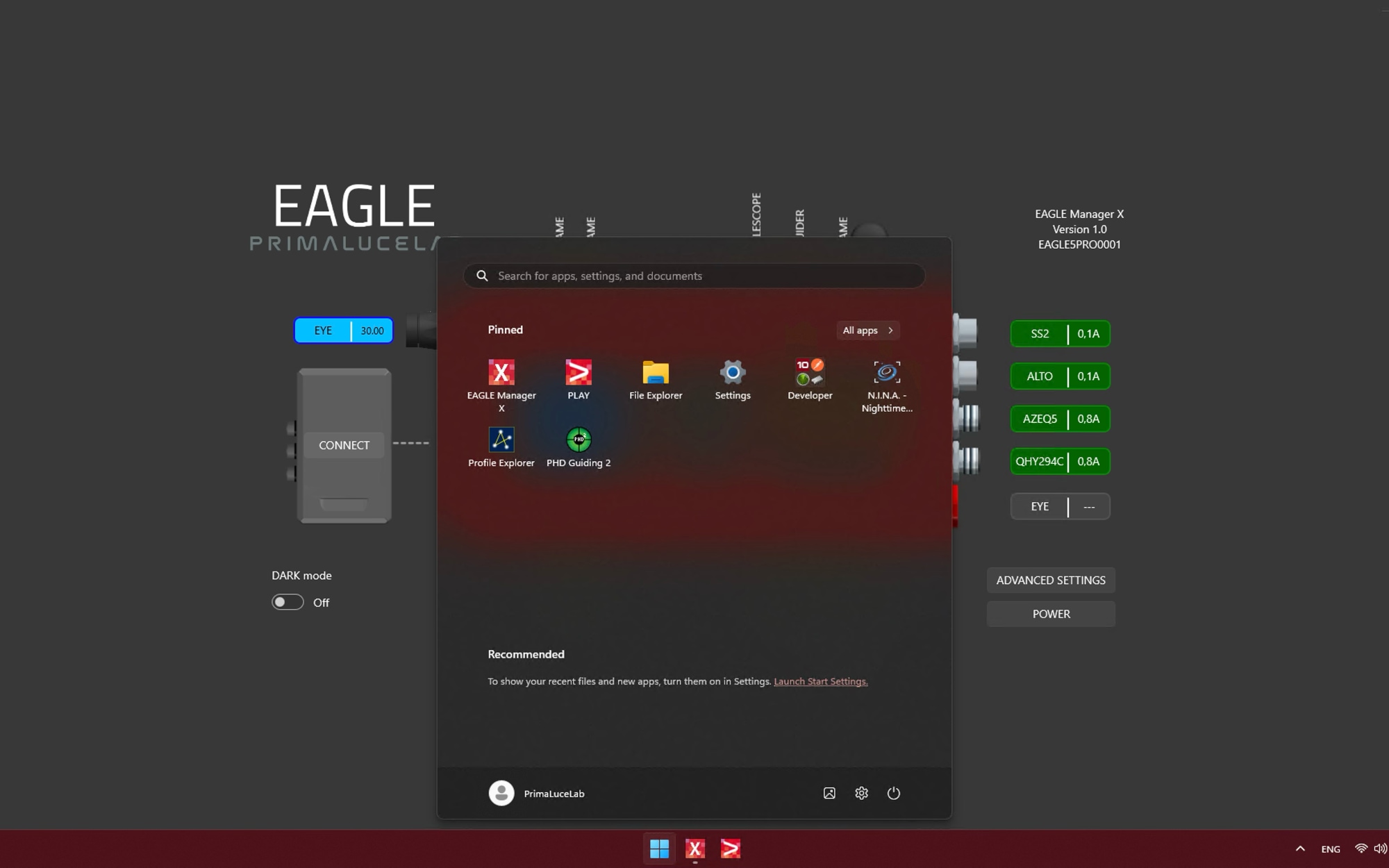 Installing Windows software in your EAGLE: your preferred software will be added to your START menu