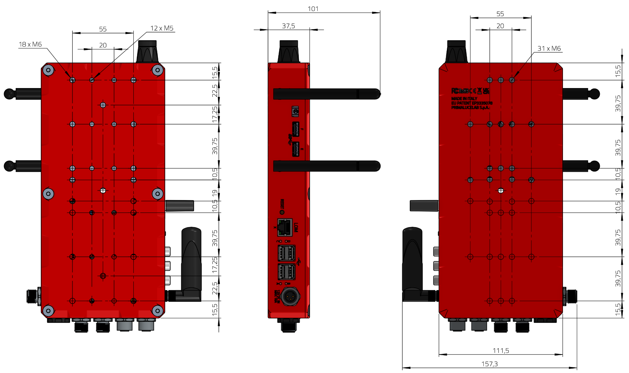 EAGLE6 PRO computer for telescopes and astrophotography dimensions and weight