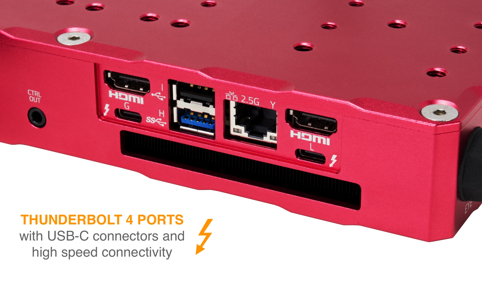 EAGLE6 S, computer for telescopes and astrophotography Thunderbolt ports