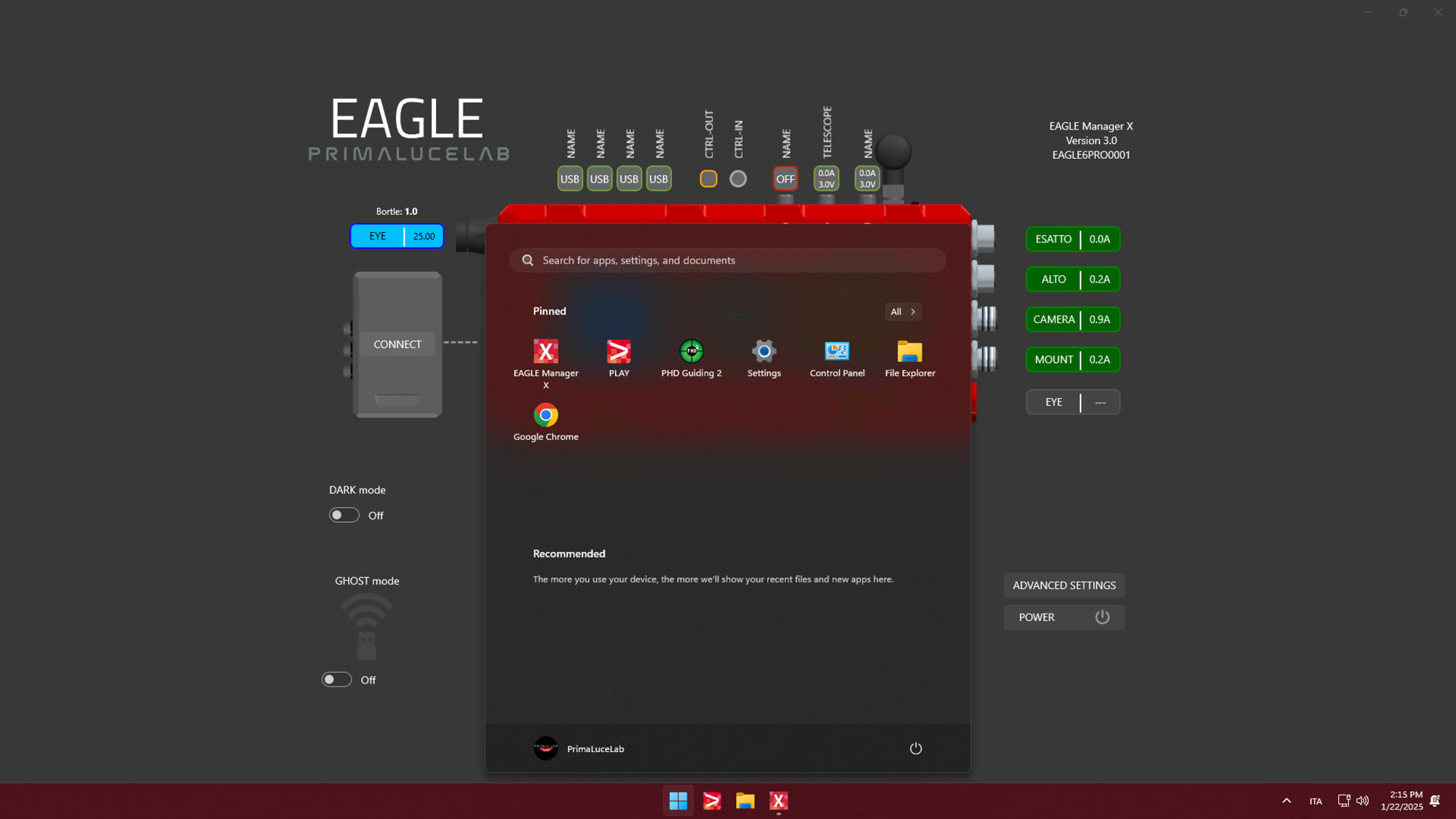 EAGLE6 computer for telescopes and astrophotography Windows OS