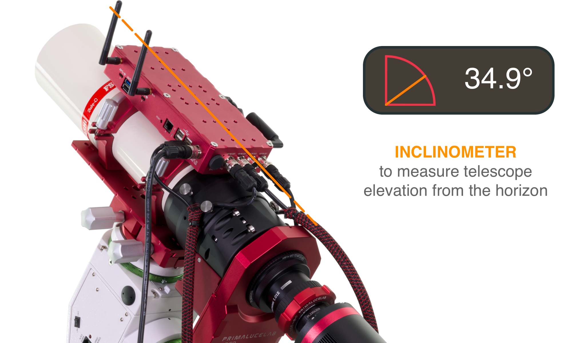 EAGLE6 computer for telescopes and astrophotography Inclinometer to measure inclination of your telescope