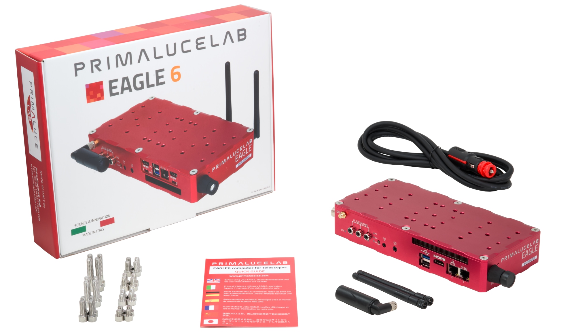 EAGLE6 computer for telescopes and astrophotography: scope of delivery