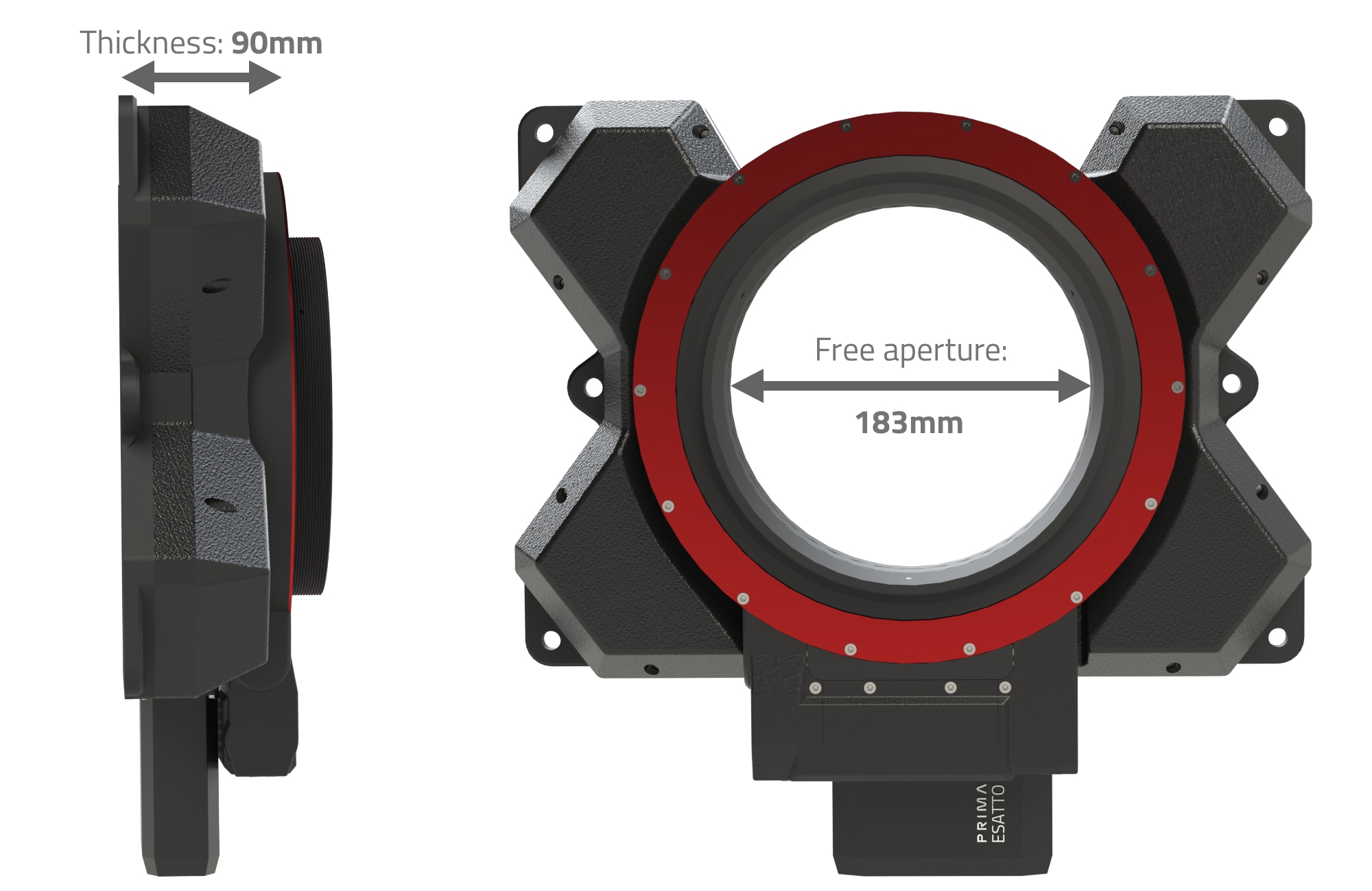 ESATTO 7.5 LP focuser with ARCO 7 rotator