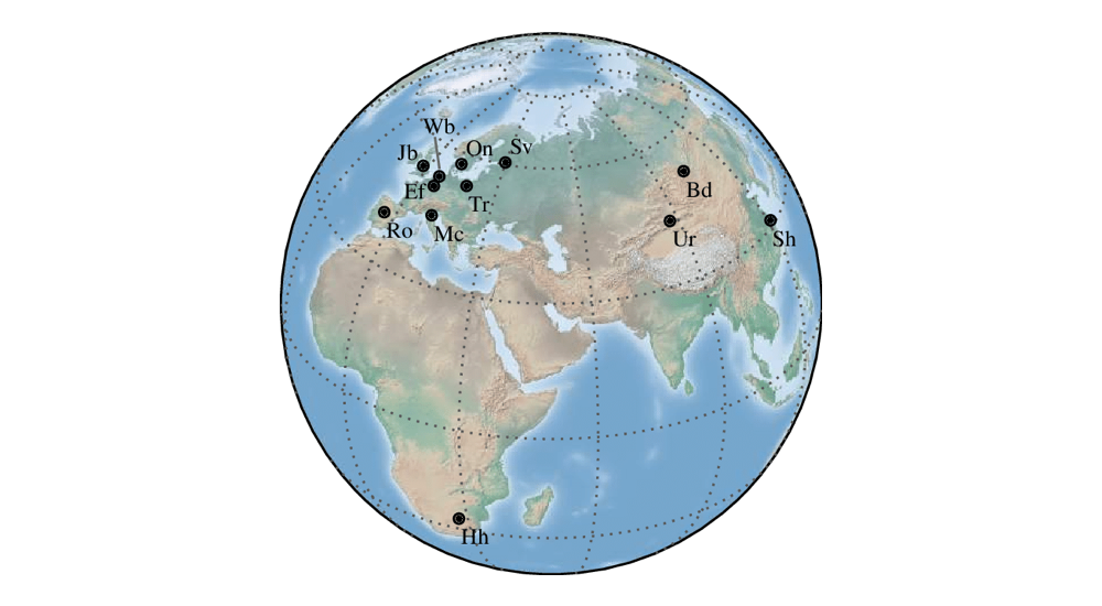 The antennas of the EVN network do not only include instruments in Europe.