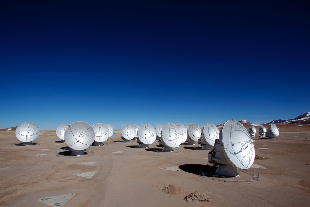 Largest radio telescopes: ALMA - Credit: (NRAO/AUI/NSF)