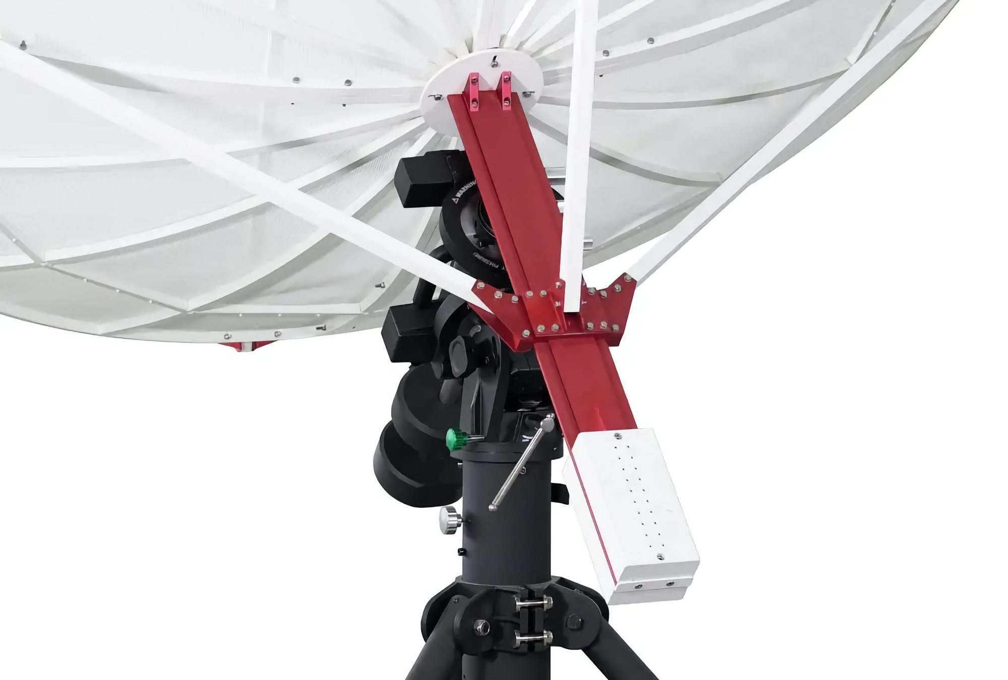 SPIDER 230C compact radio telescope, Equatorial mounts support device